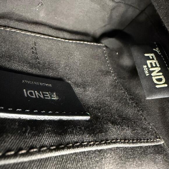 A2💎✨Authentic Fendi Vitello Century Mini Backpack Red - Picture 6 of 6